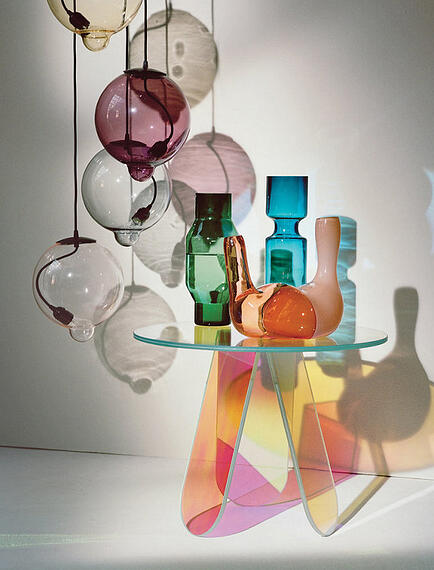 modern glass vases inside T magazine